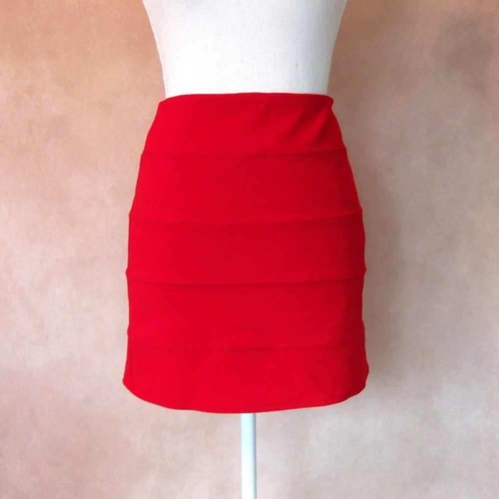 Sexy Zinga Red Mini Skirt Size Large